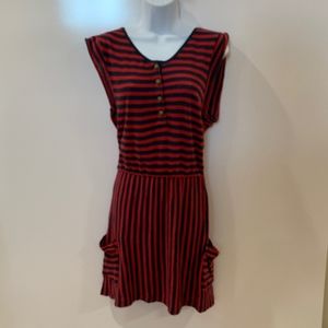 Forever 21 Red & Blue Stripe Dress